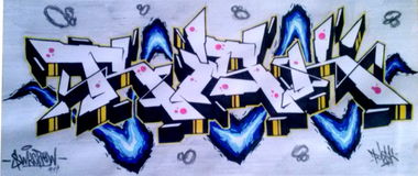 Graffiti Sketch - Photo by Risk - risk, swk (2014)