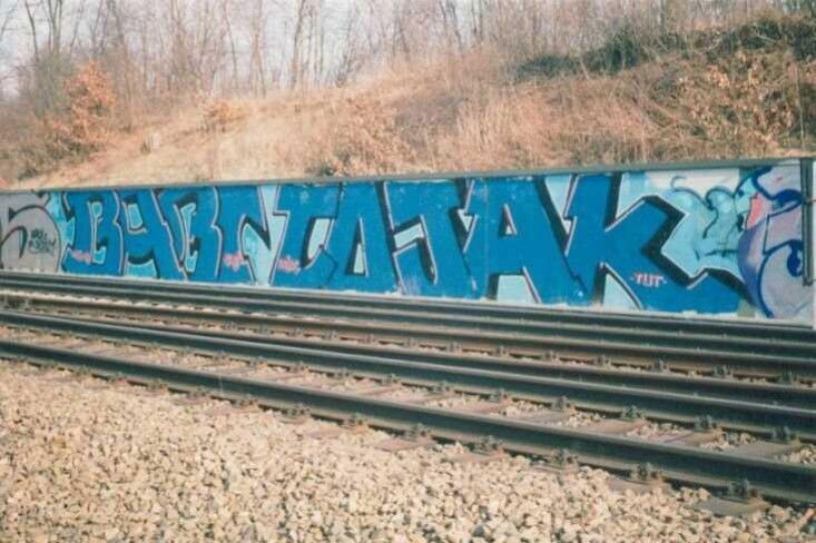 Graffiti Bombing in Potsdam - Photo by Rizah - Baby, Kojak, TuT