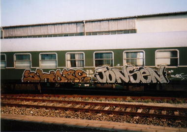 Graffiti Train in Potsdam - Photo by Rizah - Shore, Jonsen, Potsdam