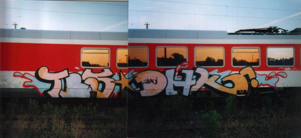 Graffiti Train in Potsdam - Photo by Rizah - TBS, DHK, Potsdam