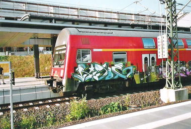 Graffiti Train in Germany - Photo by Rizah - Rigoe, Rigo, 469