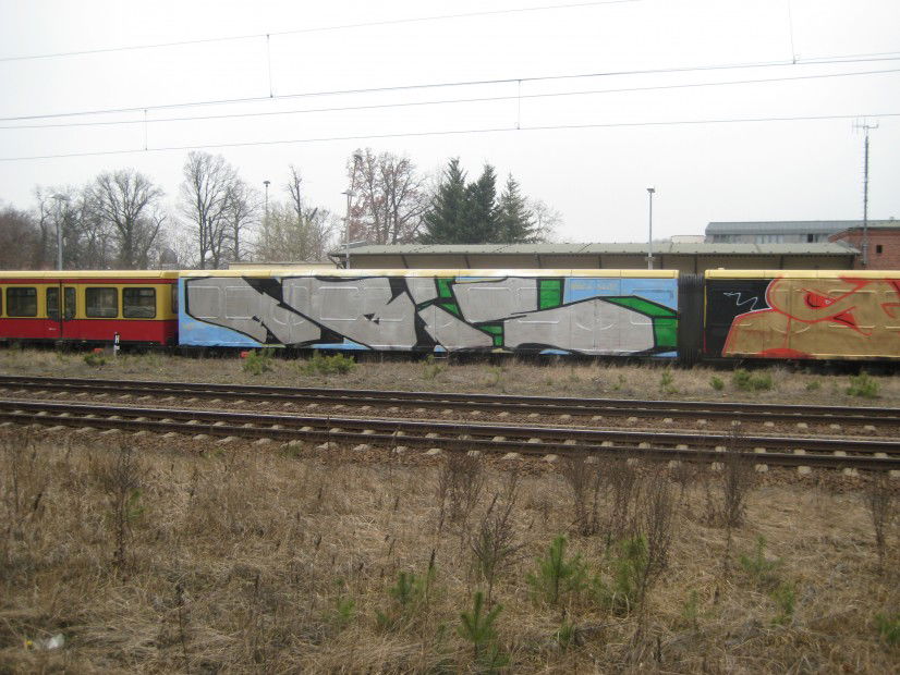 Graffiti Train in Potsdam - Photo by Rizah - ABIS, BAD, Potsdam