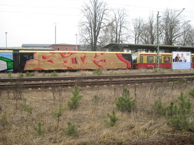Graffiti Train in Potsdam - Photo by Rizah - SOK, Potsdam
