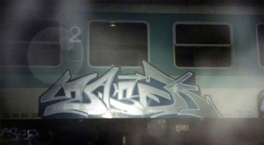 Graffiti Train in Potsdam - Photo by Rizah - Zaser, Fsc, Potsdam