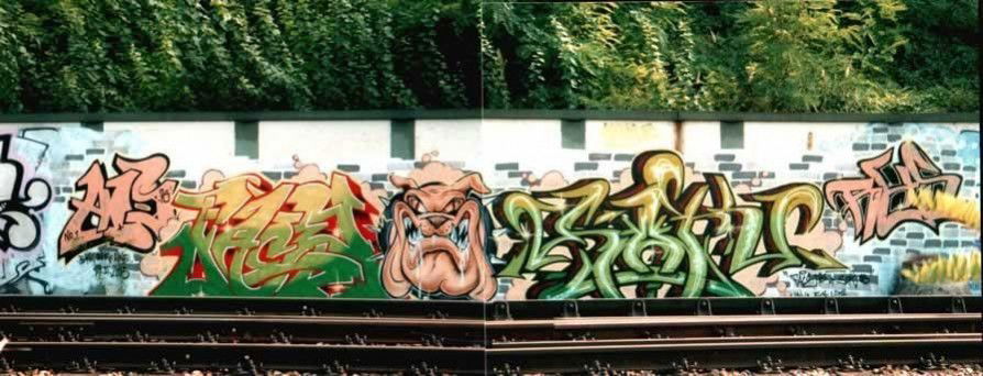 Graffiti Bombing in Potsdam - Photo by Rizah - Face, Sok, Rhs