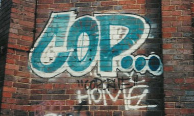 Graffiti Bombing in Potsdam - Photo by Rizah - COP, Potsdam