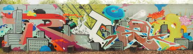 Graffiti Wall in Potsdam - Photo by Rizah - Rizah, Riza, Sair (2013)