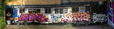 Graffiti Wall - Photo by Rizah - Serie, Sepia, Potsdam (2012)
