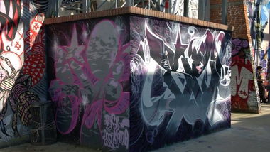 Graffiti Wall in Via prenestina roma - Photo by Rize (2016)