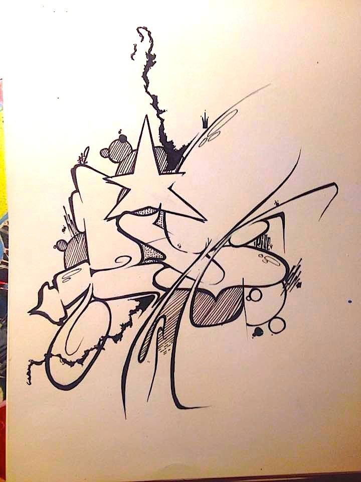 Graffiti Sketch - Photo by Rize