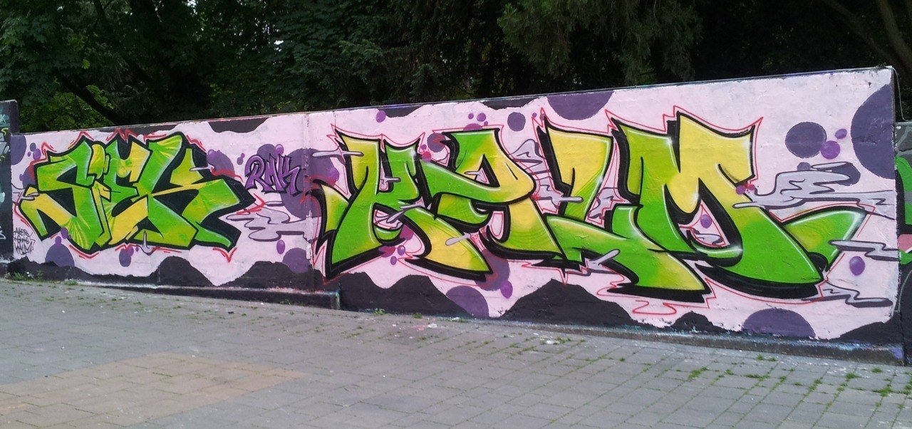 Graffiti Wall in Kreis Unna - Photo by RmkGang - siek, kalm, unna