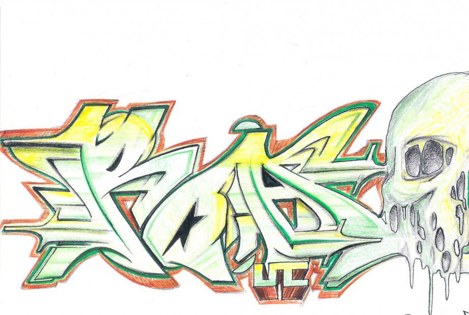 Graffiti Sketch in Sakarya - Photo by RoaOne - roa (2012)