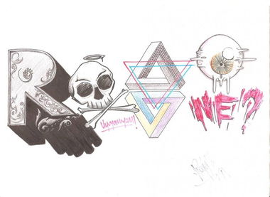 Graffiti Sketch in Sakarya - Photo by RoaOne - roa (2013)