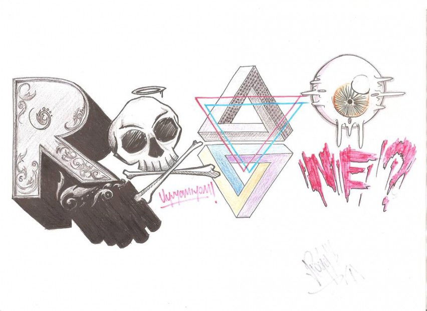 Graffiti Sketch in Sakarya - Photo by RoaOne - roa (2013)