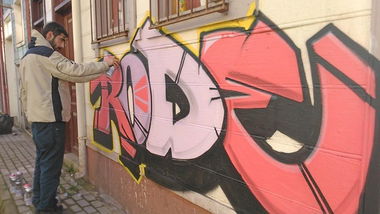 Graffiti Wall - Photo by Rodegraff