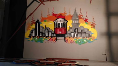 Graffiti Wall - Photo by Rodegraff - graffiti, decoration, office (2017)