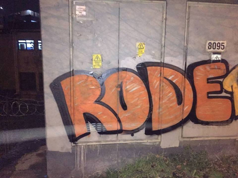 Graffiti Bombing - Photo by Rodegraff