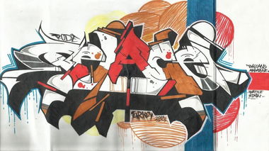 Graffiti Sketch - Photo by Rodegraff