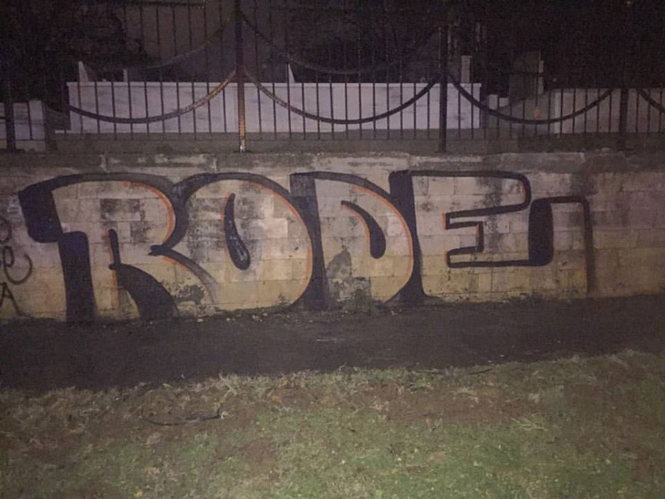 Graffiti Bombing - Photo by Rodegraff