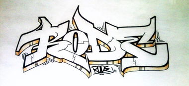 Graffiti Sketch - Photo by Rodegraff