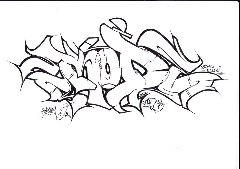 Graffiti Sketch in Set yeri - Photo by Rodegraff (2013)