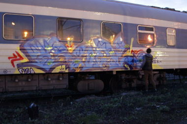 Graffiti Train in Moscow - Photo by RoelOne - Roel (2013)