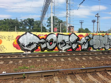 Graffiti Bombing in Moscow - Photo by RoelOne - Roel, nac (2013)