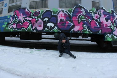 Graffiti Train in Moscow - Photo by RoelOne - Roel (2013)