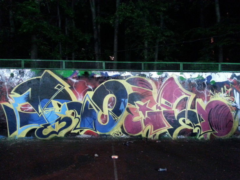 Graffiti Wall in Moscow - Photo by RoelOne - Roel, Nac (2013)