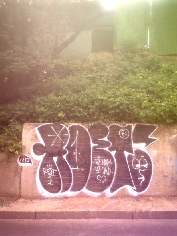 Graffiti Bombing - Photo by Roet