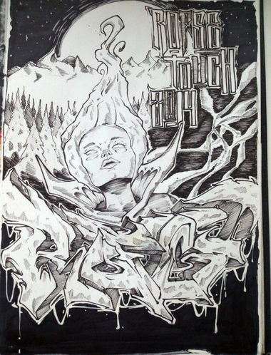 Graffiti Sketch - Photo by Rofse