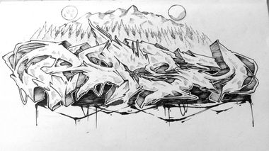 Graffiti Sketch - Photo by Rofse