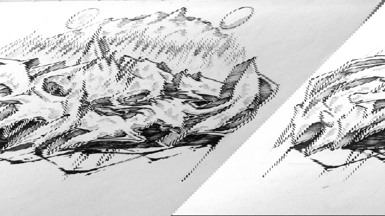 Graffiti Sketch - Photo by Rofse