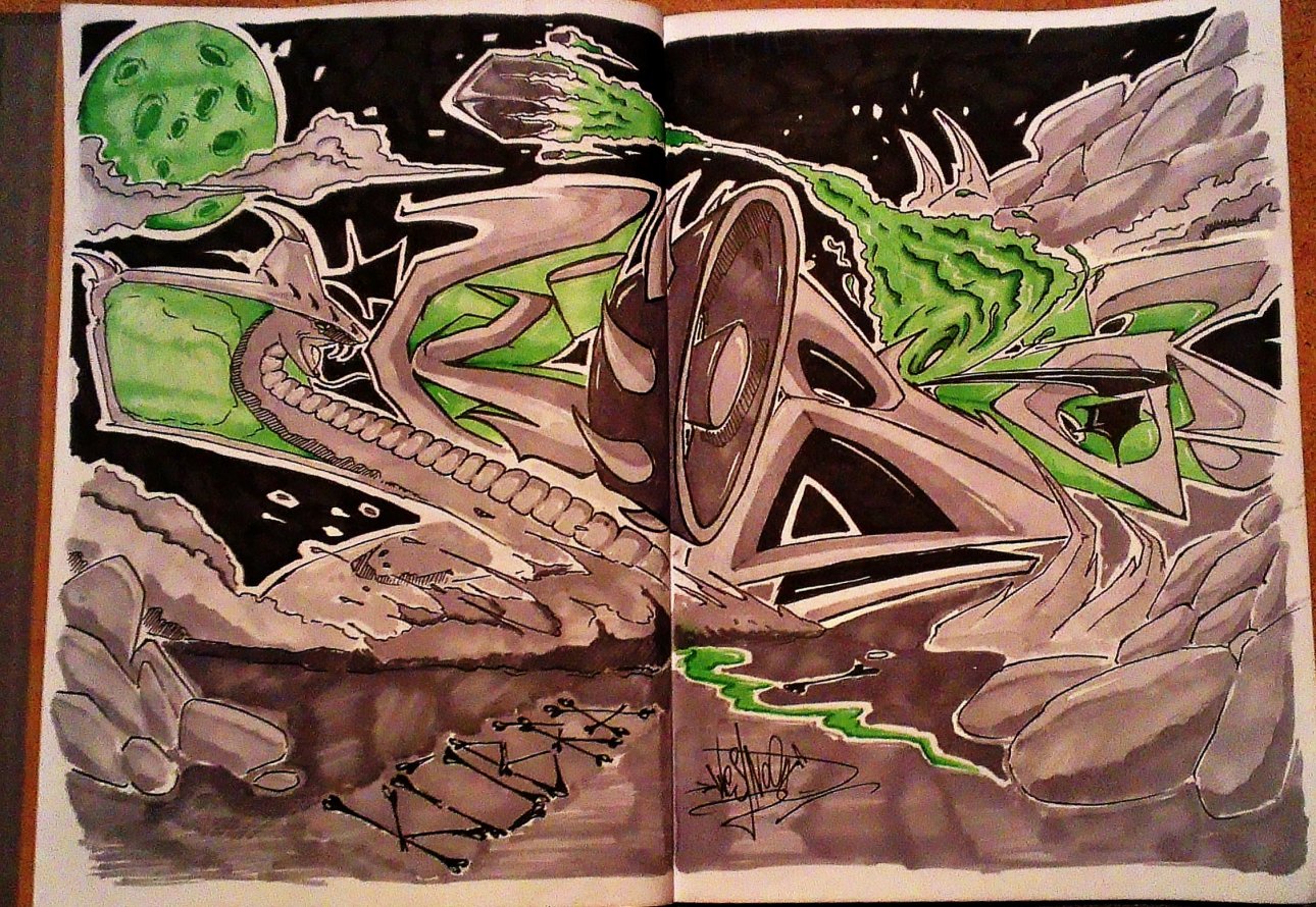 Graffiti Sketch - Photo by Rofse - Rofse (2013)