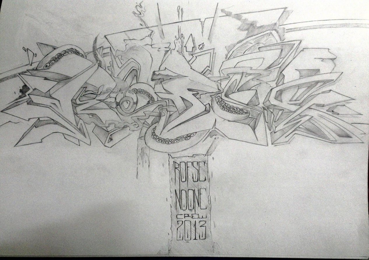 Graffiti Sketch - Photo by Rofse