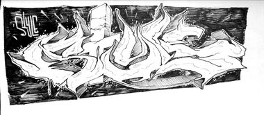 Graffiti Sketch - Photo by Rofse
