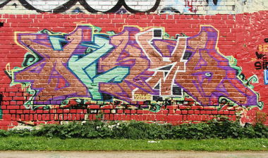 Graffiti Wall - Photo by RogerLawlezz - Deryk, Leipzig (2011)
