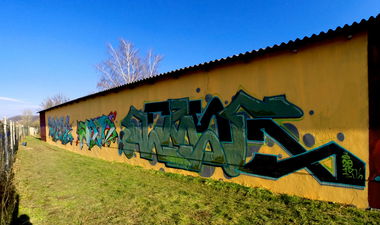 Graffiti Wall in Gera - Photo by RogerLawlezz - Kery, Dkor, Deryk (2015)