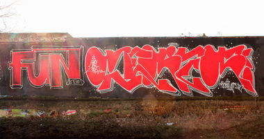 Graffiti Wall in Dessau - Photo by RogerLawlezz - Ingo, Deryk (2015)