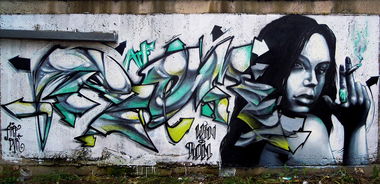 Graffiti Wall in Vladivostok - Photo by Rom - ARF (2012)