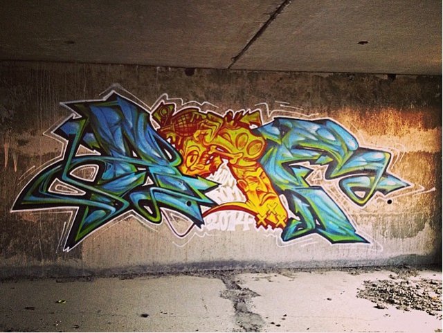 Graffiti Wall in Vladivostok - Photo by Rom - ARF (2014)