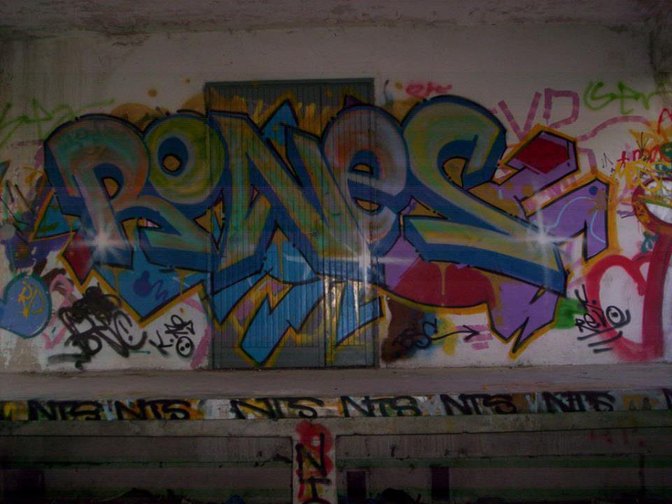 Graffiti Wall in Szczecin - Photo by Rones7