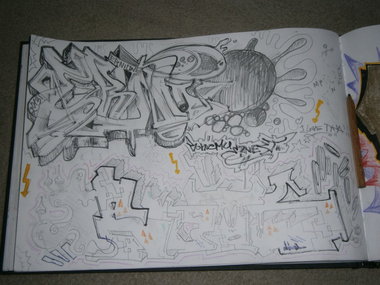 Graffiti Sketch in Poland - Photo by Ronsone85 (2013)