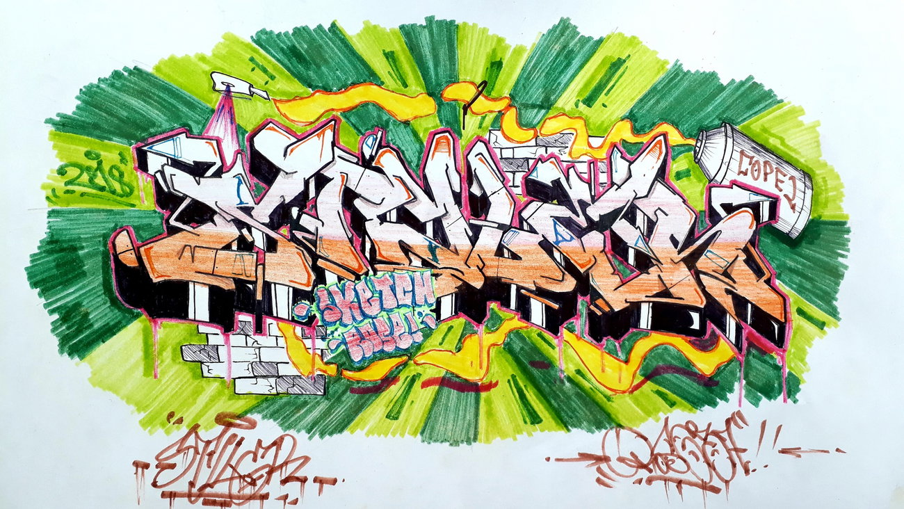 Graffiti Wall - Photo by Rose37 - cope2fest