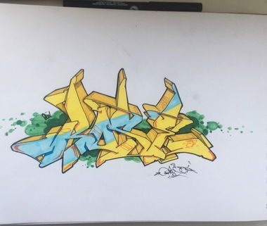 Graffiti Sketch - Photo by Rose37 - Rose37 (2018)