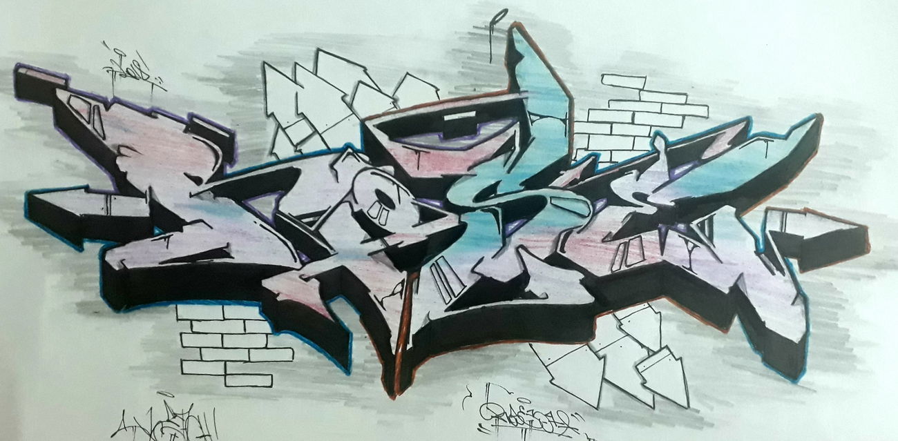 Graffiti Sketch - Photo by Rose37 - skethc