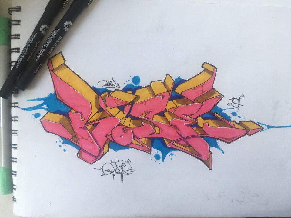 Graffiti Sketch - Photo by Rose37 (2018)
