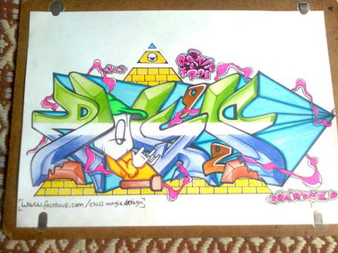 Graffiti Sketch in Hungary - Photo by Rose92CMDesign (2013)