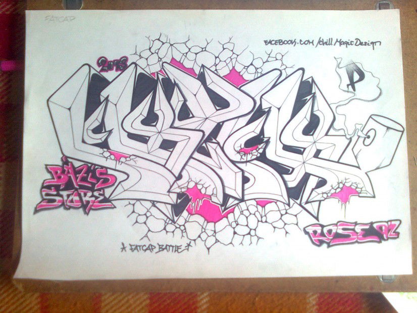 Graffiti Sketch in Hungary - Photo by Rose92CMDesign (2013)