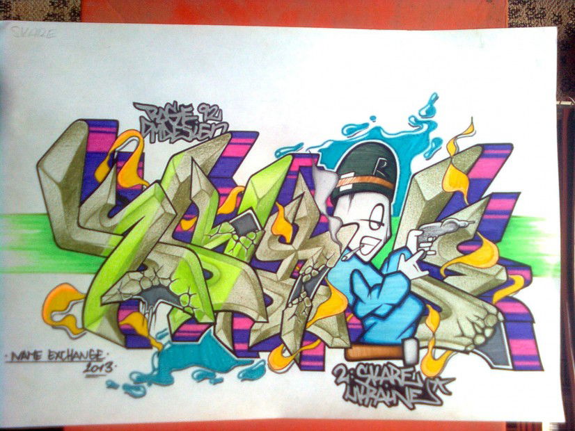 Graffiti Sketch in Hungary - Photo by Rose92CMDesign (2013)